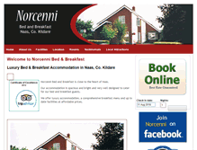 Tablet Screenshot of naasbedandbreakfast.ie